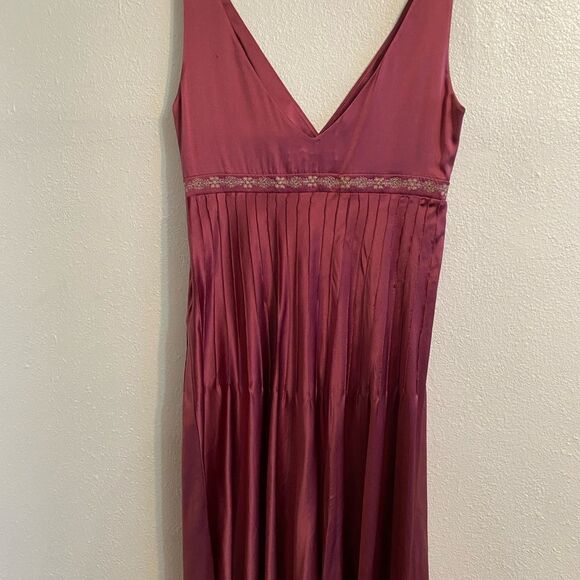 ANTONIO MELANI Rose Silk Dress Size 8 - Picture 4 of 10